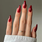 Press-On Nail Set Stiletto Matte With Adhesive Strips