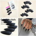 Press-On Nail Set Stiletto Matte With Adhesive Strips