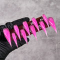 Press-On Nail Set Stiletto Multiple Sizes Reusable & Easy Application