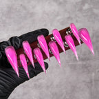 Press-On Nail Set Stiletto Multiple Sizes Reusable & Easy Application