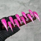 Press-On Nail Set Stiletto Multiple Sizes Reusable & Easy Application