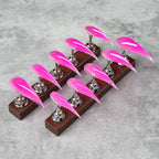 Press-On Nail Set Stiletto Multiple Sizes Reusable & Easy Application