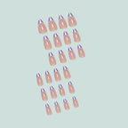 Press-On Nail Set Stiletto Ombre Gradient Reusable