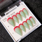Press-On Nail Set Stiletto Ombre Tip Reusable