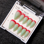 Press-On Nail Set Stiletto Ombre Tip Reusable