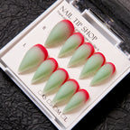 Press-On Nail Set Stiletto Ombre Tip Reusable
