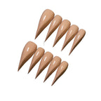 Press-On Nail Set Stiletto Pre-Glued Multiple Sizes Glossy