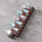 Press-On Nail Set Stiletto Reusable Adhesive Kit