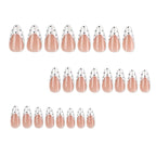 Press-On Nail Set Stiletto Self-Adhesive Modern Dot