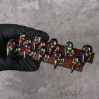 Press-On Nail Set Stiletto Sequin Accents Set of 10
