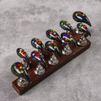 Press-On Nail Set Stiletto Sequin Accents Set of 10