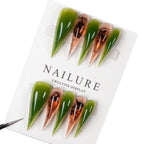 Press-On Nail Set Stiletto Shape & Artistic Patterns