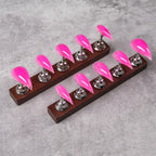 Press-On Nail Set Stiletto Shape Glossy Finish & Reusable