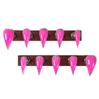 Press-On Nail Set Stiletto Shape Glossy Finish & Reusable