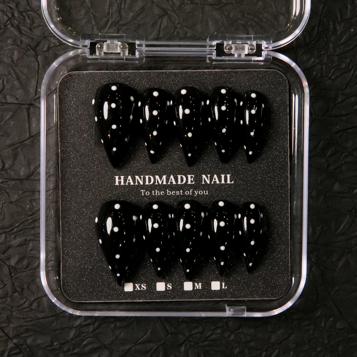 Press-On Nail Set Stiletto Shape Handmade & Reusable