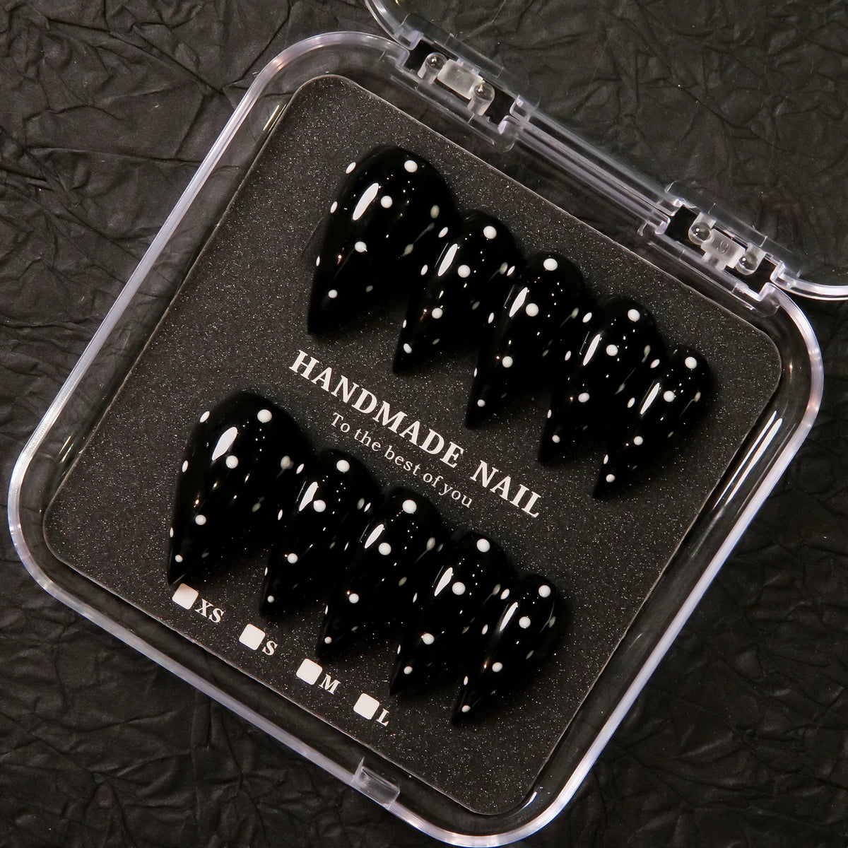 Press-On Nail Set Stiletto Shape Handmade & Reusable