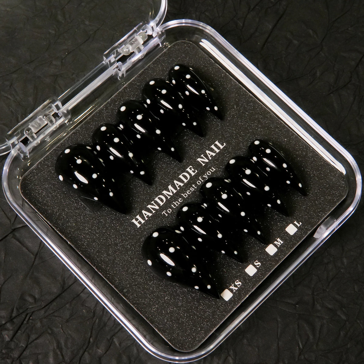Press-On Nail Set Stiletto Shape Handmade & Reusable
