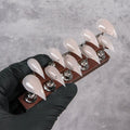 Press-On Nail Set Stiletto Shape Multiple Sizes Adhesive Included