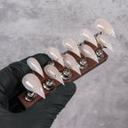 Press-On Nail Set Stiletto Shape Multiple Sizes Adhesive Included
