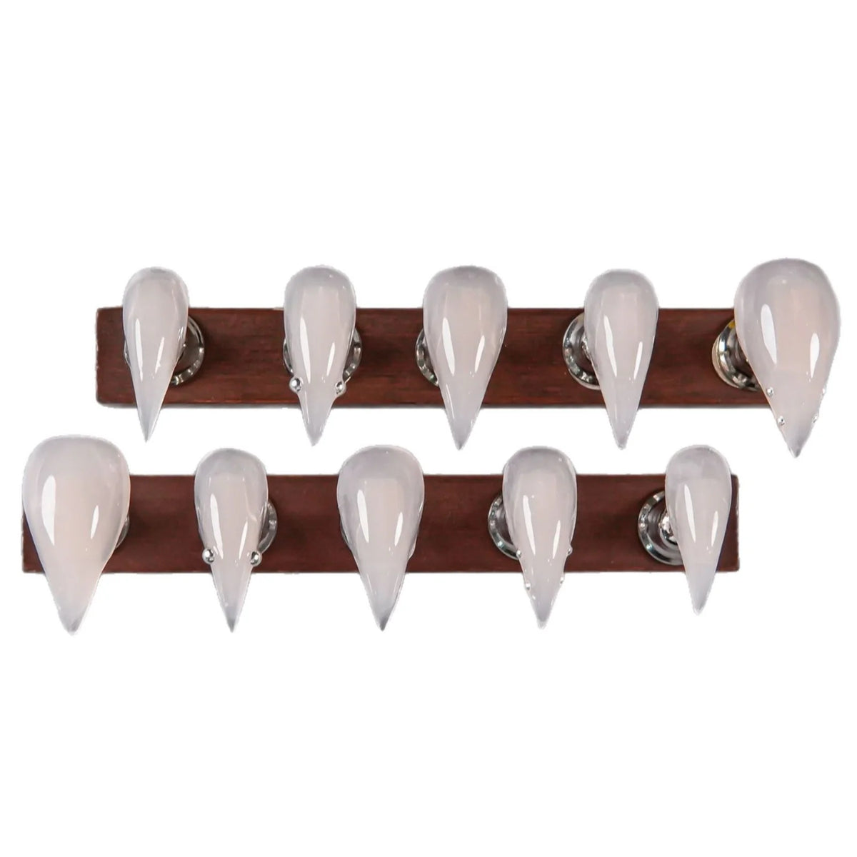 Press-On Nail Set Stiletto Shape Multiple Sizes Adhesive Included