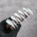 Press-On Nail Set Stiletto Shape No Glue Multiple Sizes