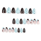 Press-On Nail Set Stiletto Star Design Long-Lasting