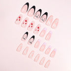 Press-On Nail Set Strawberry Designs 24-Count