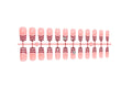Press-On Nail Set Striped Stars 24 Piece Long-Lasting