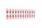 Press-On Nail Set Striped Stars 24 Piece Long-Lasting