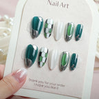Press-On Nail Set Stylish Mixed Designs Quick Application