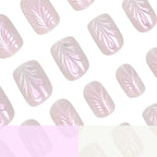 Press-On Nail Set Textured Design Long-Lasting Set of 24