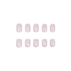 Press-On Nail Set Textured Design Long-Lasting Set of 24