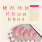 Press-On Nail Set Textured Finish Easy-Apply & Long-Lasting