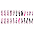Press-On Nail Set Thematic Nail Art 24-Piece Easy Application