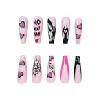Press-On Nail Set Thematic Nail Art 24-Piece Easy Application