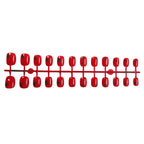 Press-On Nail Set Tomato Design Reusable Natural-Looking