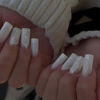 Press-On Nail Set Transparent Natural-Look Multiple Sizes