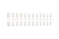 Press-On Nail Set Transparent Natural-Look Multiple Sizes