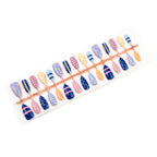 Press-On Nail Set Trendy Patterns & Pre-Applied Adhesive