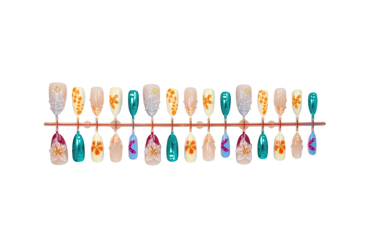 Press-On Nail Set Waterproof & Scratch-Resistant Easy Application