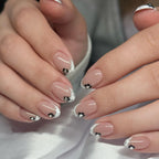 Press-On Nail Set Wild Rose Floral Peel & Stick