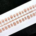 Press-On Nail Set Wild Rose Floral Peel & Stick