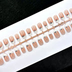 Press-On Nail Set Wild Rose Floral Peel & Stick
