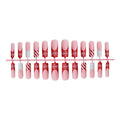 Press-On Nail Set Winter Motifs Easy-Apply & Long-Lasting