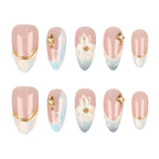 Press-On Nail Tips 30-Piece Jelly Glue & File