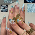 Press-On Nail Tips 30-Piece Jelly Glue & File