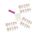 Press-On Nail Tips 30-Piece Jelly Glue & File