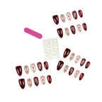 Press-On Nail Tips 30-Piece With Glue & File