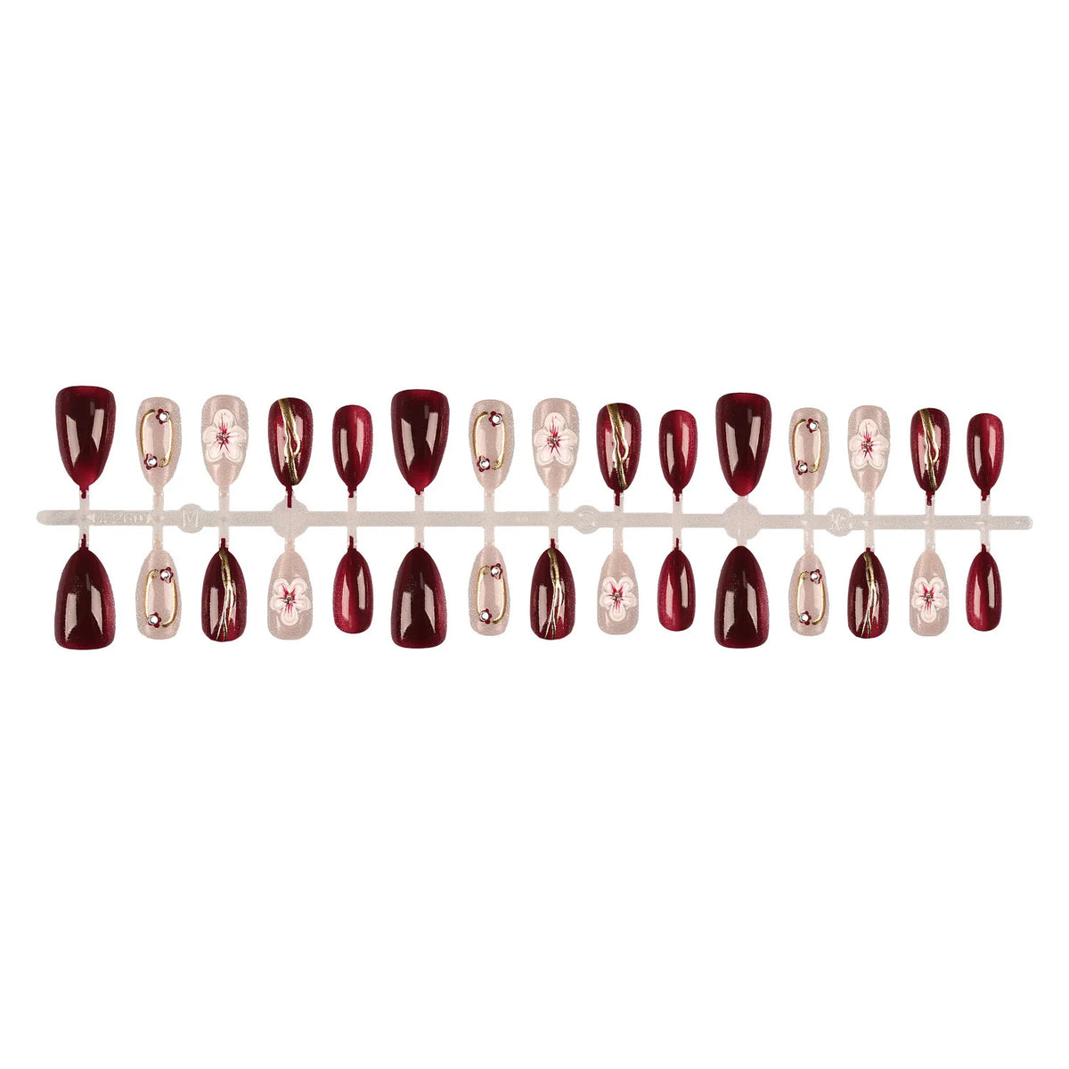 Press-On Nail Tips 30-Piece With Glue & File