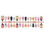 Press-On Nail Tips 30-Piece With Jelly Glue & File